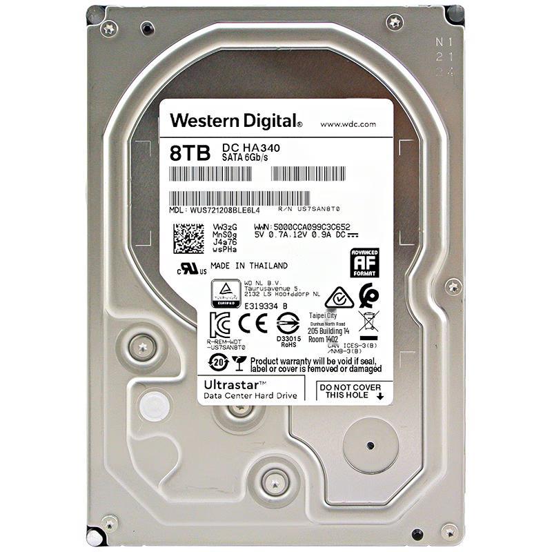 

WD 8TB Ultrastar DC HA340 Enterprise SATA HDD