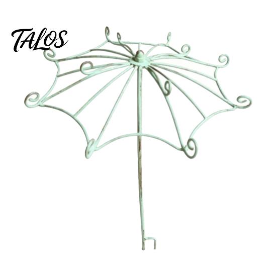 Natural Growth Support for Green Plants Vintage Umbrella Garden Trellis, Metal Climbing Plant Support, Shape Trellis Vines Roses Clematis, Patio