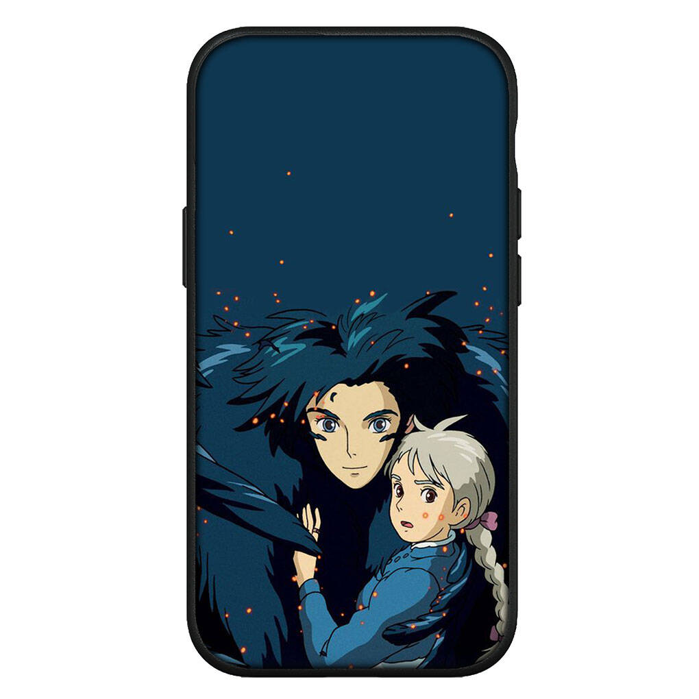 Cover for iPhone 17 16 15 Xiaomi Poco Redmi Note 14 13 12 Pro 16e Samsung Galaxy S25 S24 S23 OPPO Huawei Cartoon Howls Howl's Moving Castle Phone Case
