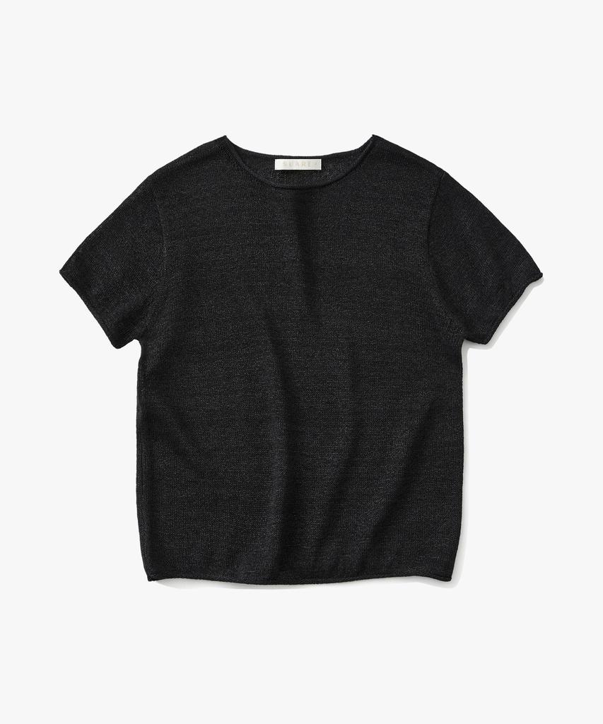 SUARE WOMEN Cotton Paper Half Knit Black