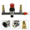 Air Compressor Switch Pump Parts Aluminum Bracket For Piston Push-pull Valves Red Cap Regulator Safety Workshop Accessories