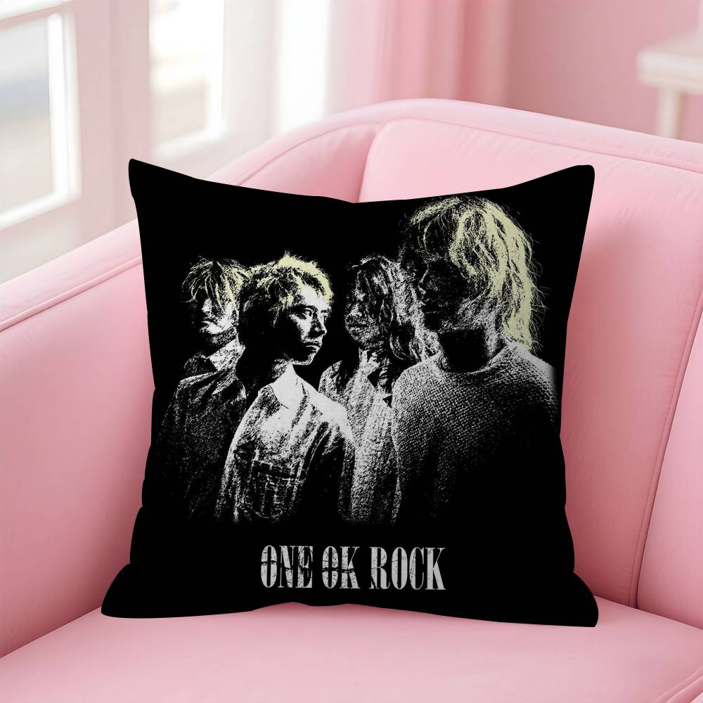 One Ok Rock Logo Pillow Cover Design Cushion Cover Decor Holiday Decorati