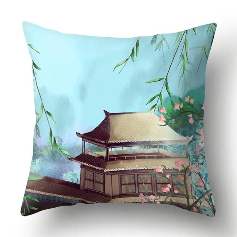 

Наволочка в старинном стиле с изображением пейзажа в деревенском стиле для дома 40x40cm