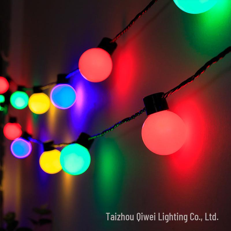 Solar LED G50 Retro Globe String Lights for Outdoor Camping and Garden Decor 5m 20 Lights - USB