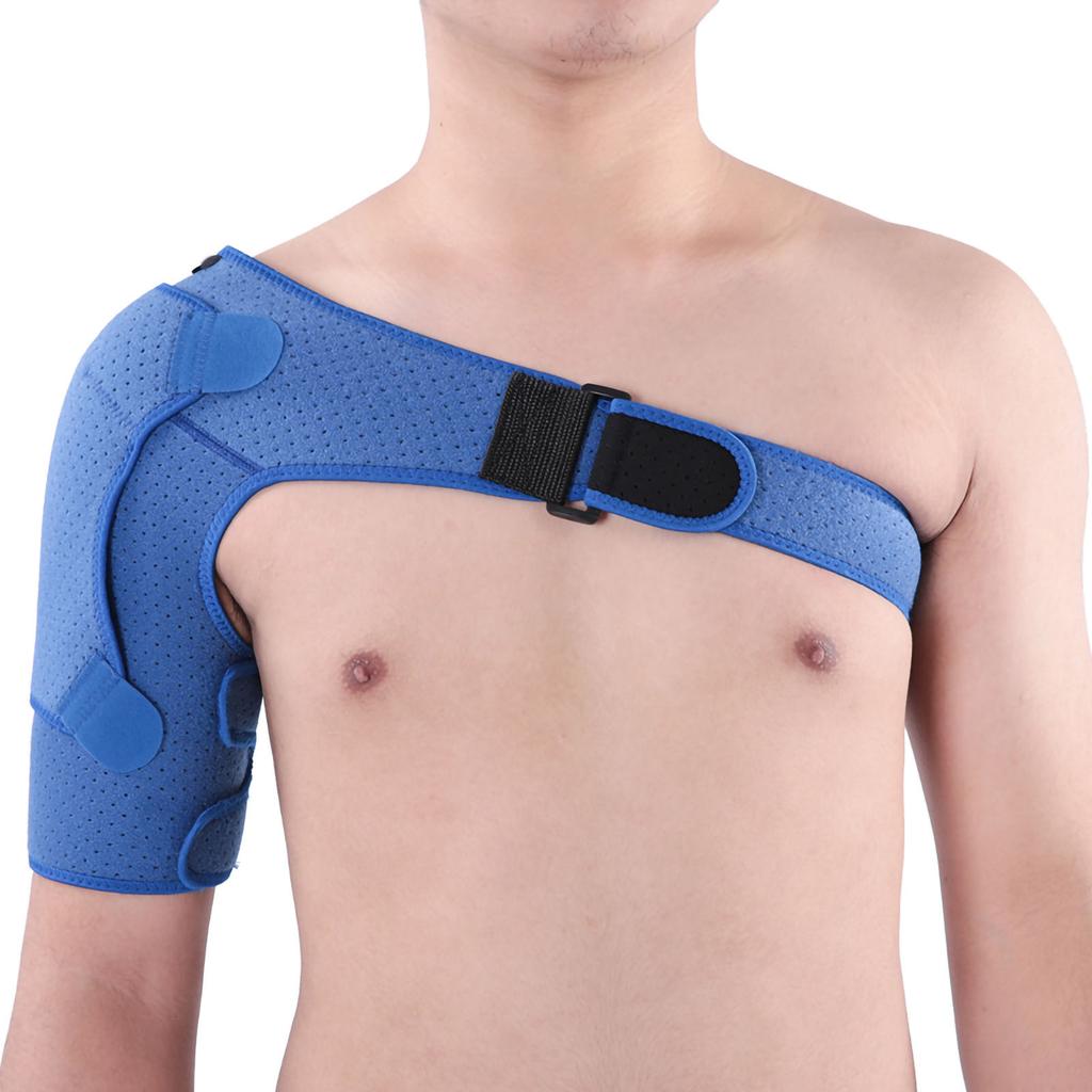 Shoulder Improved Pressurized Punched Breathable Shoulder Protector Small Size (28‑38in) Blu