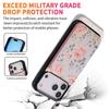 For iPhone 17 Pro Max Case Flower Leather TPU RFID Blocking Phone Cover Card Slots