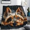 Dog Print Flannel Blanket, High quality Comfortable for All Seasons, Home Decor, Warmth and Comfort, Perfect for Christmas Gifts