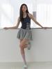 Eopegsyeon Dalia Flare Skirt Pants (Gray)