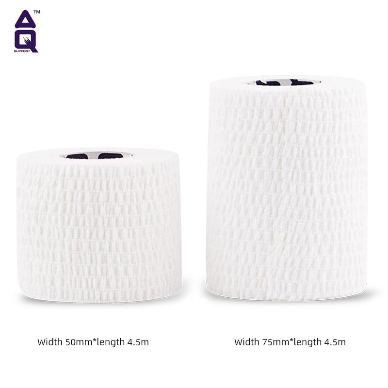 Aq White Adhesive Cotton Sports Bandage Ankle Support Basketball Injury Protection Elastic Self-Adhesive Tape Elastic Tape