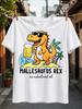 Mallesaufus Rex Dinosaur Beer Graphic Funny Gerunisex Slogan Es Eskaliert Eh Print Cute Cartoon Dino Unisex All Tshirt