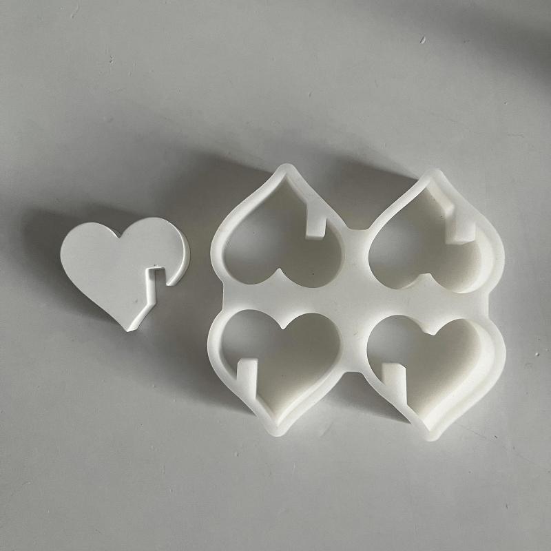 Love Insert Ornament Mold Plaster Molds Plaster Love Love Drip Silicone Moulds Concrete