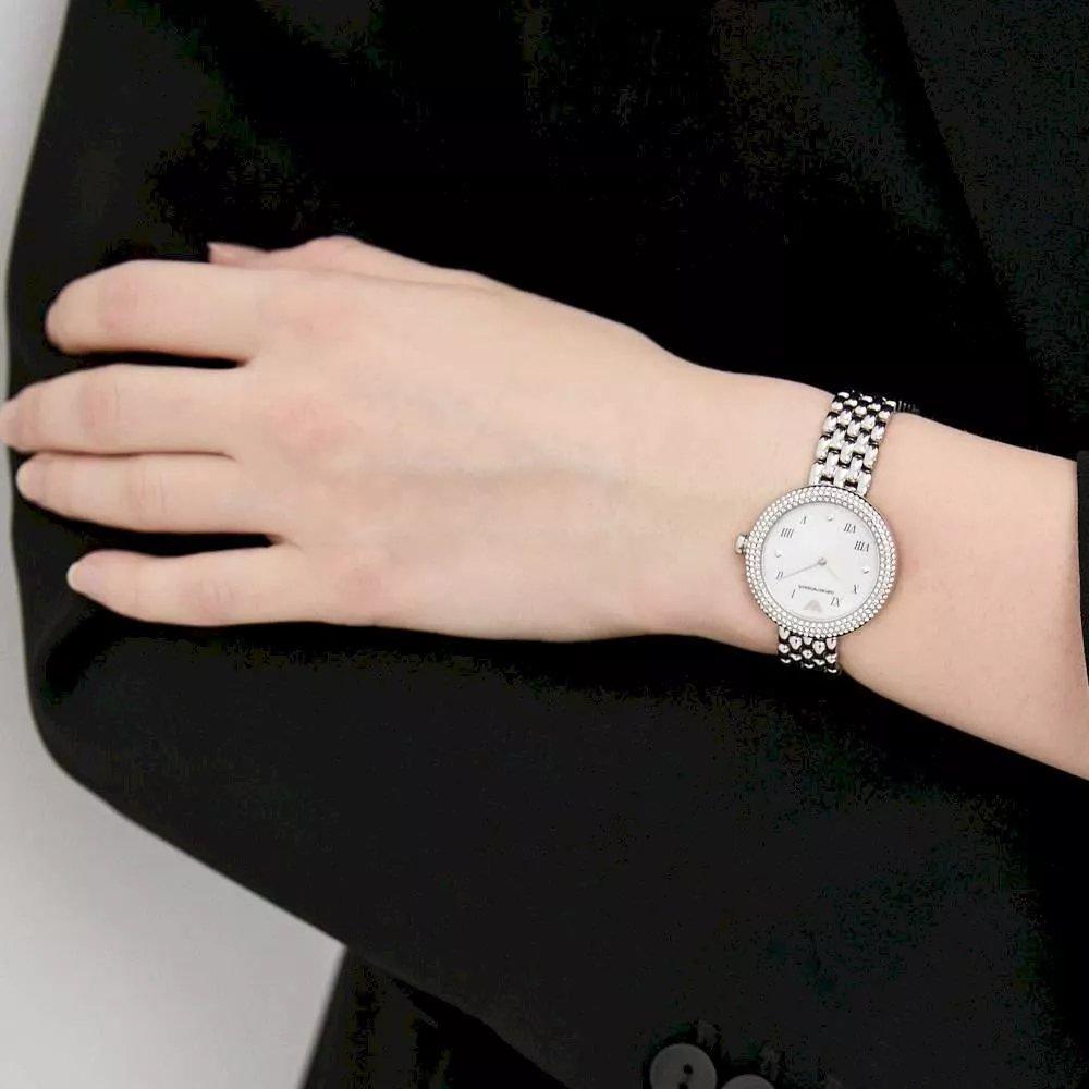 Emporio Armani AR11354 Mother of Pearl Dial Ladies Watch
