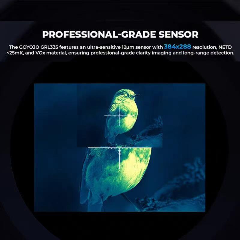 GOYOJO GRL335 Monocular Telescope: Infrared Night Vision with Rangefinder HD