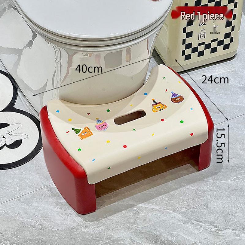 Non-Slip Bathroom Toilet Footstool - Cute & Thickened Design