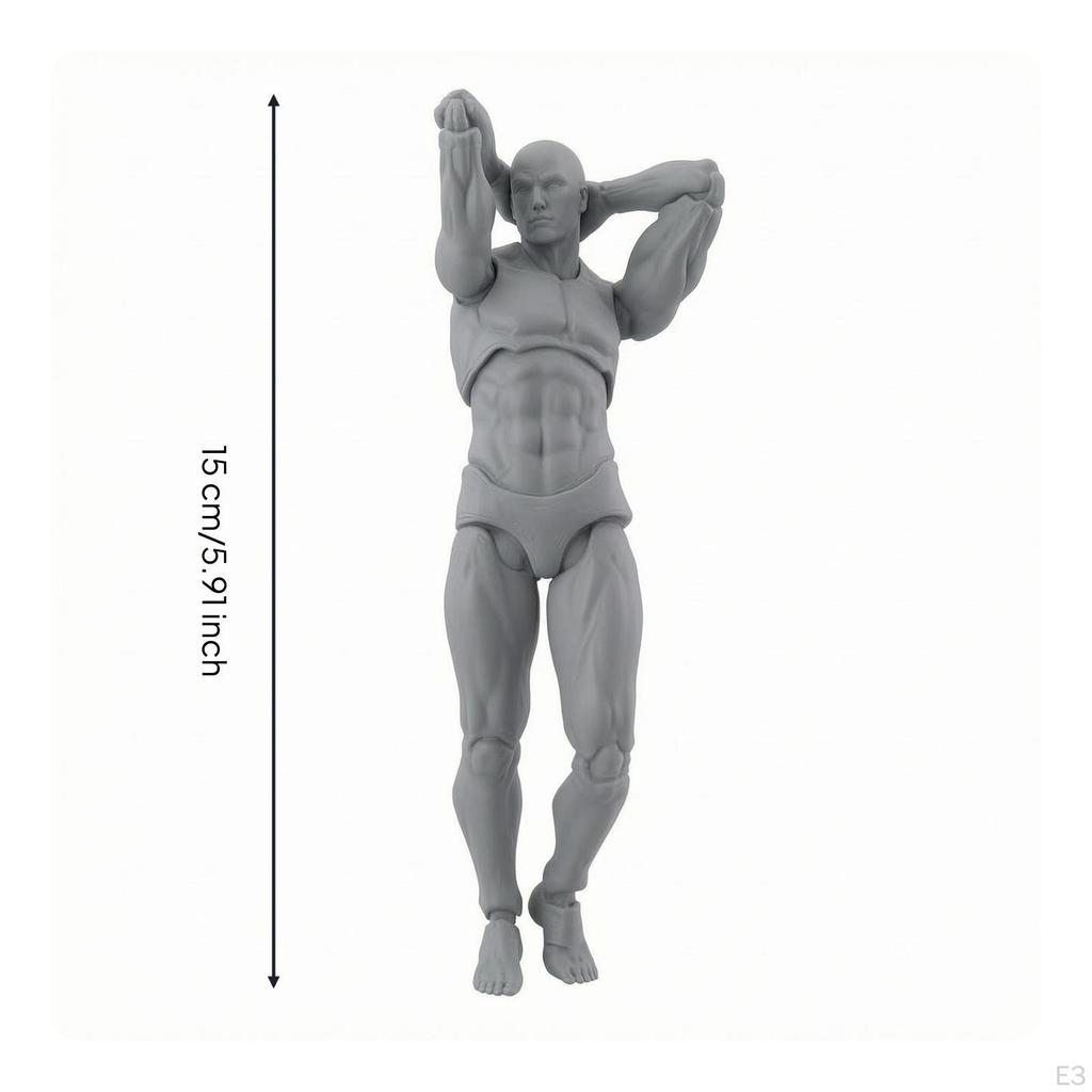 Figure Drawing Model Movable Joints Poseable Body Art Supply for Artists