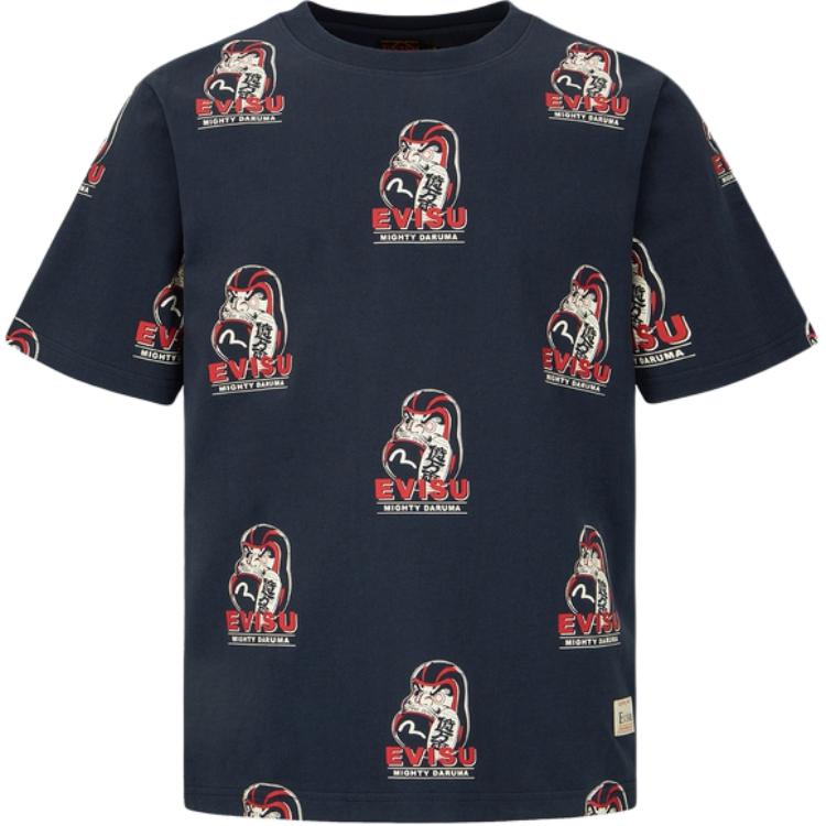 Evisu T-Shirts Men's Crew Neck Moderate Straight Fit 2ESHTM2TS530XXCT