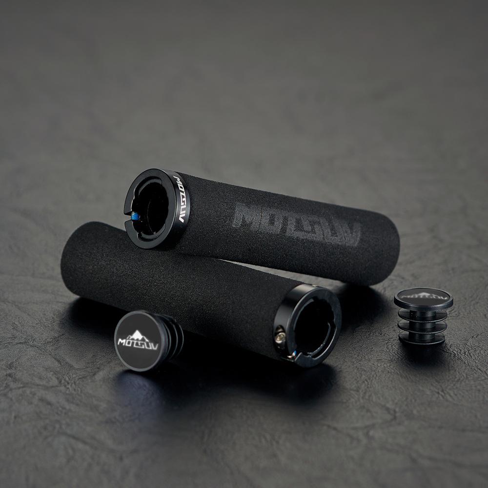 

Нескользящие фиксируемые поролоновые велосипедные грипсы MOTSUV - Удобные влагопоглощающие губчатые грипсы для руля горного велосипеда.