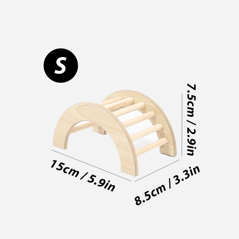 Деревянный мостик-лестница для хомяка Игрушка для морской свинки Ежика Белки Арочный мост Игрушки для тренировки мелких животных Арочный мост D9254