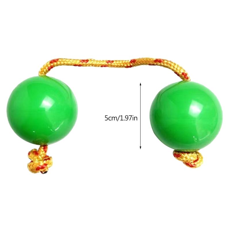 Aslatuas Rhythmic Balls Sets Music Egg Shaker Rattle Double Gourd Drum Balls Set