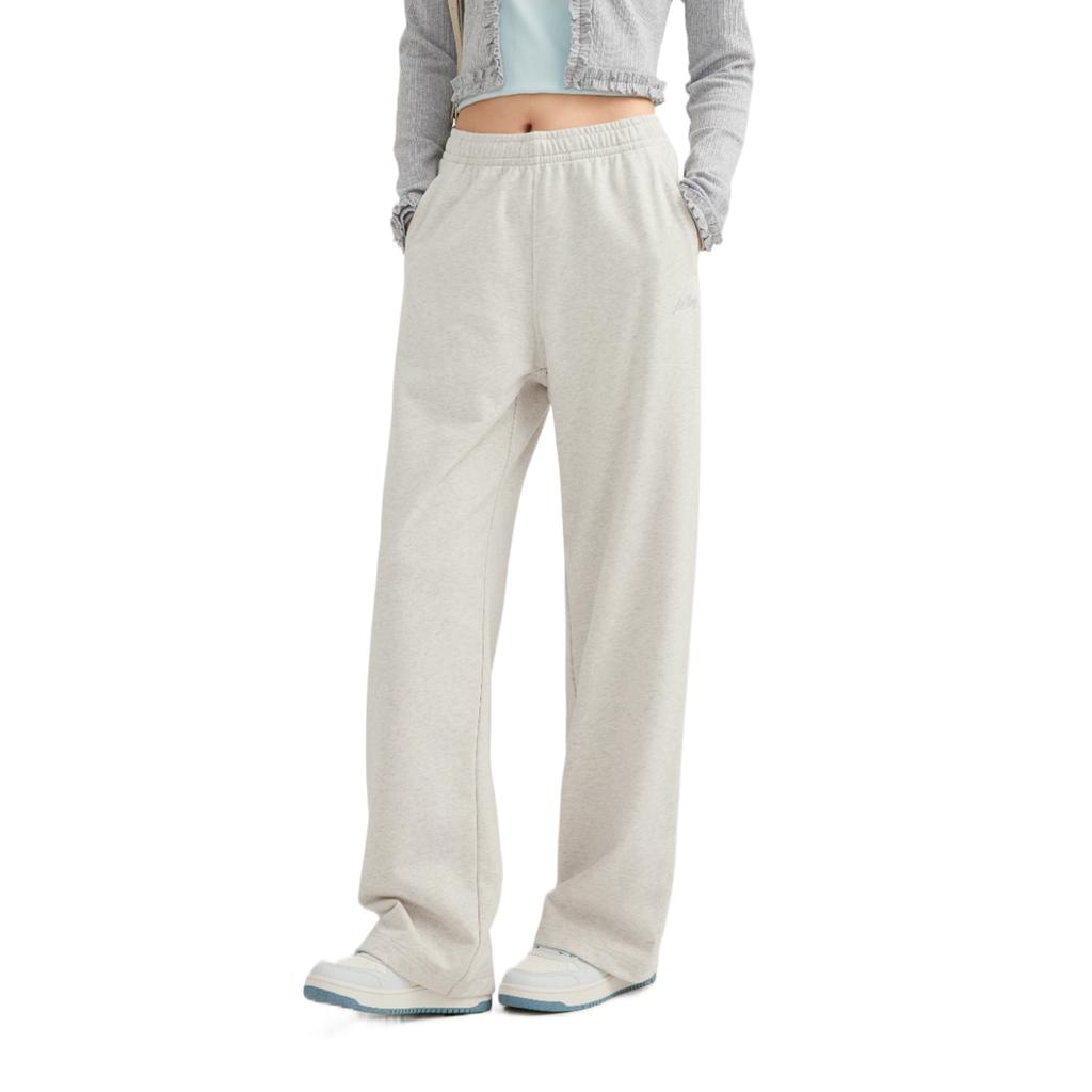 Li Ning Sports Lifestyle Series Logo Embroidered Sweatpants Women Bottoms AKLVC16-10