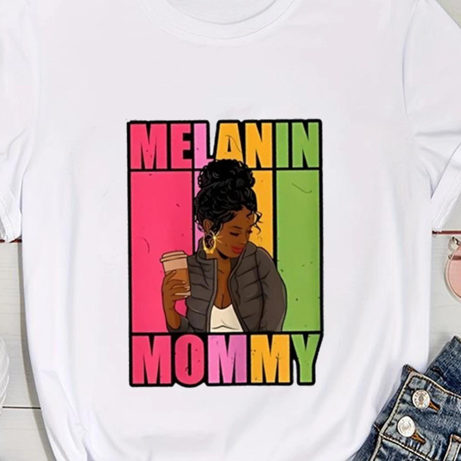 Футболка  Melanin Mommy , Черная футболка  Клуб Крутых Мам , Подарок маме на День Матери S