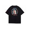 Li Ning T Shirts Unisex Black Crew Neck Moderate Straight Fit AHSQ069-2