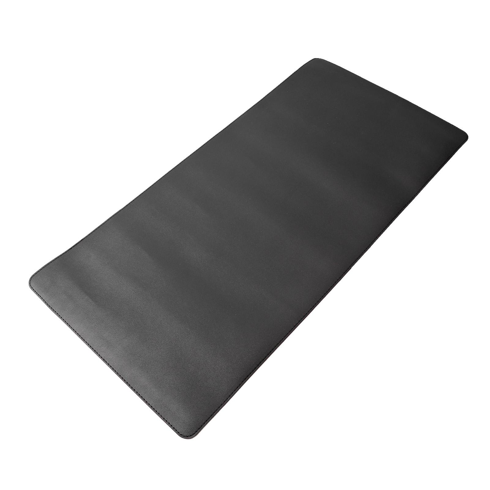 

Черный коврик для мыши Двусторонний Водонепроницаемый Гладкий Кожаный Коврик для Мыши 31x16 дюймов Большой Коврик для Мыши для