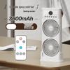 Six/Five-hole Desktop Cold Air Fan & Humidifier with Remote Control for Office/Dorm.