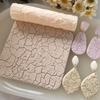 DIY Polymer Clay Texture Roller,  Roller for Polymer Clay Earrings Jewelry, Embossing Pottery Texture Rollers for Jewelry Making