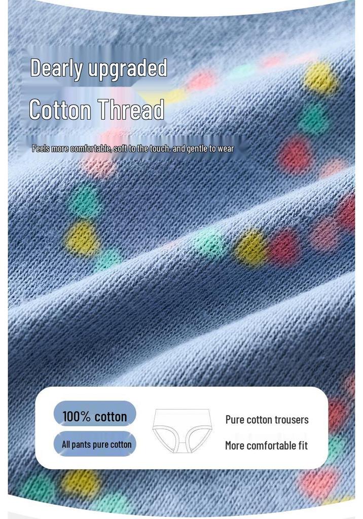 Zertifizierte Baumwoll-Dreieckunterwäsche für Mädchen - Atmungsaktive Baby-Shorts im europäischen und amerikanischen Stil