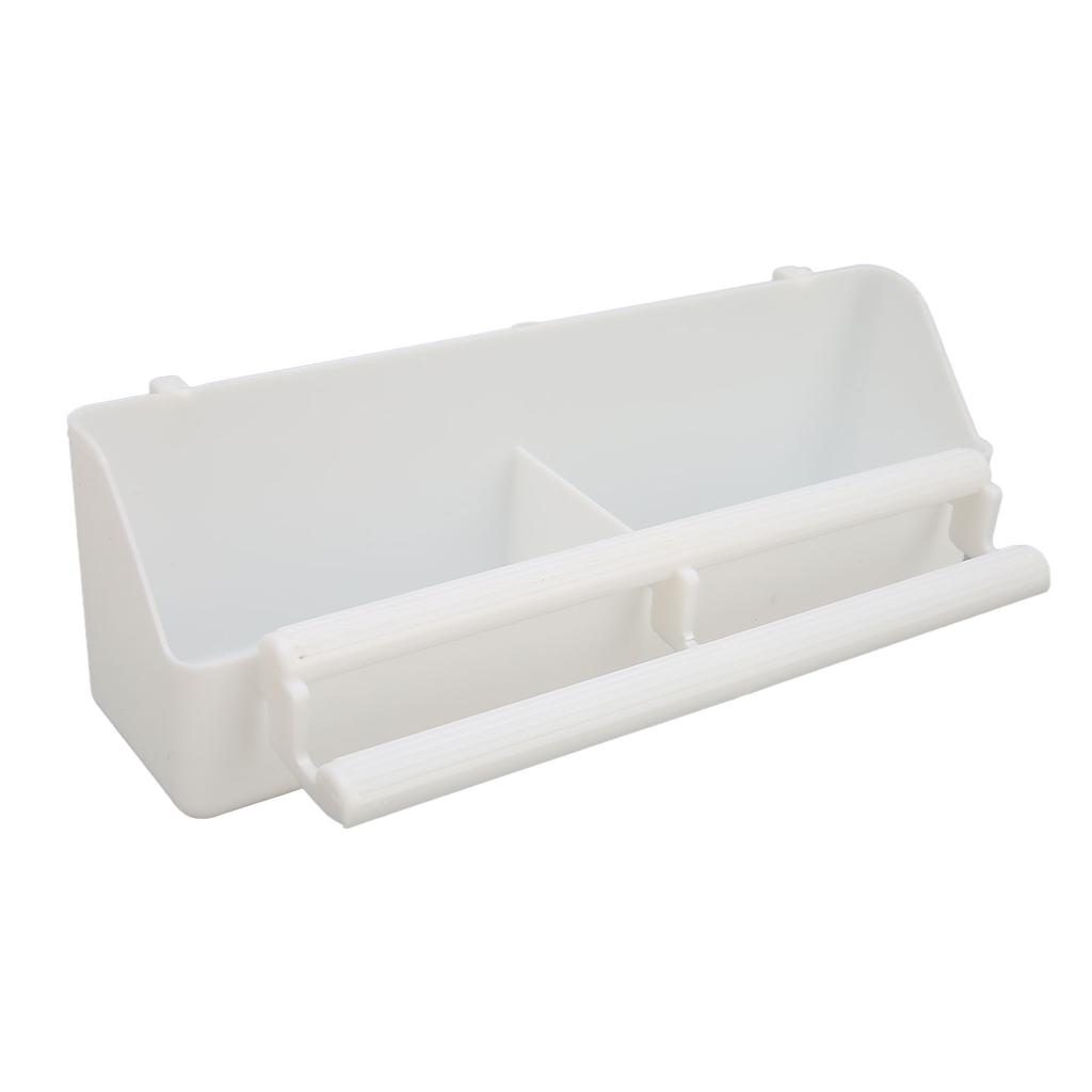 Bird Cage Hanging Feeder Double Cups Bird Water Food Feeder with Standing Pole for Parrot Pigeon