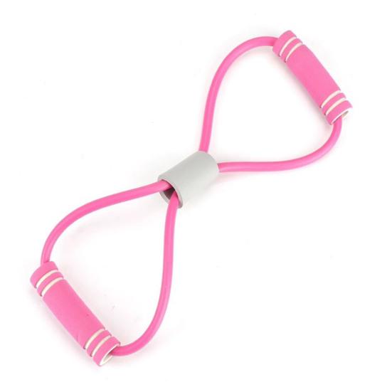 Figur 8 Modstandsbånd med Skridsikkert Håndtag Mænd Kvinder 8-formet Elastisk Træningsbånd Yoga Pilates Arm Ryg Skulder Træning Elastisk Reb