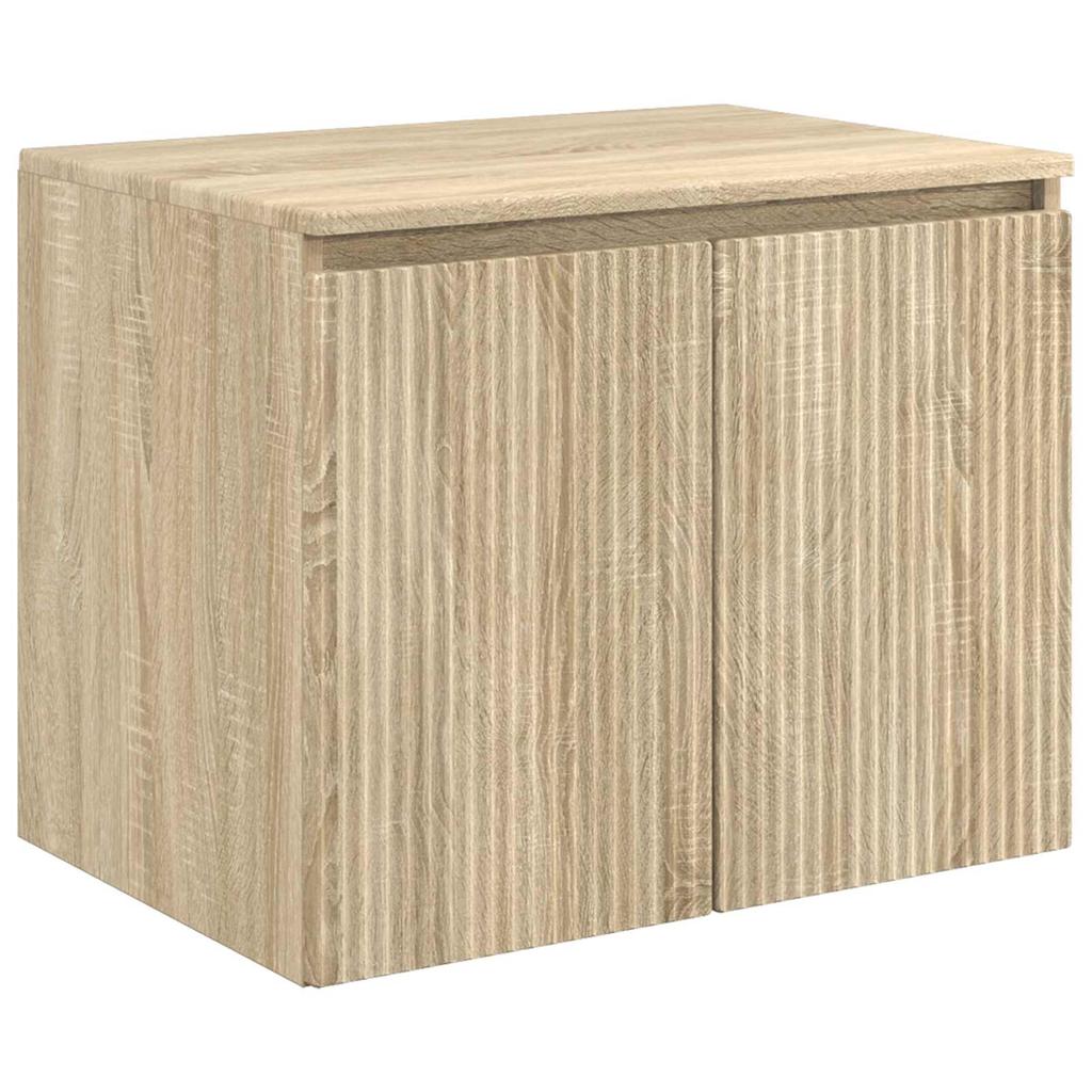 Bathroom Cabinet Set 5 pcs Sonoma Oak Wood Based Material