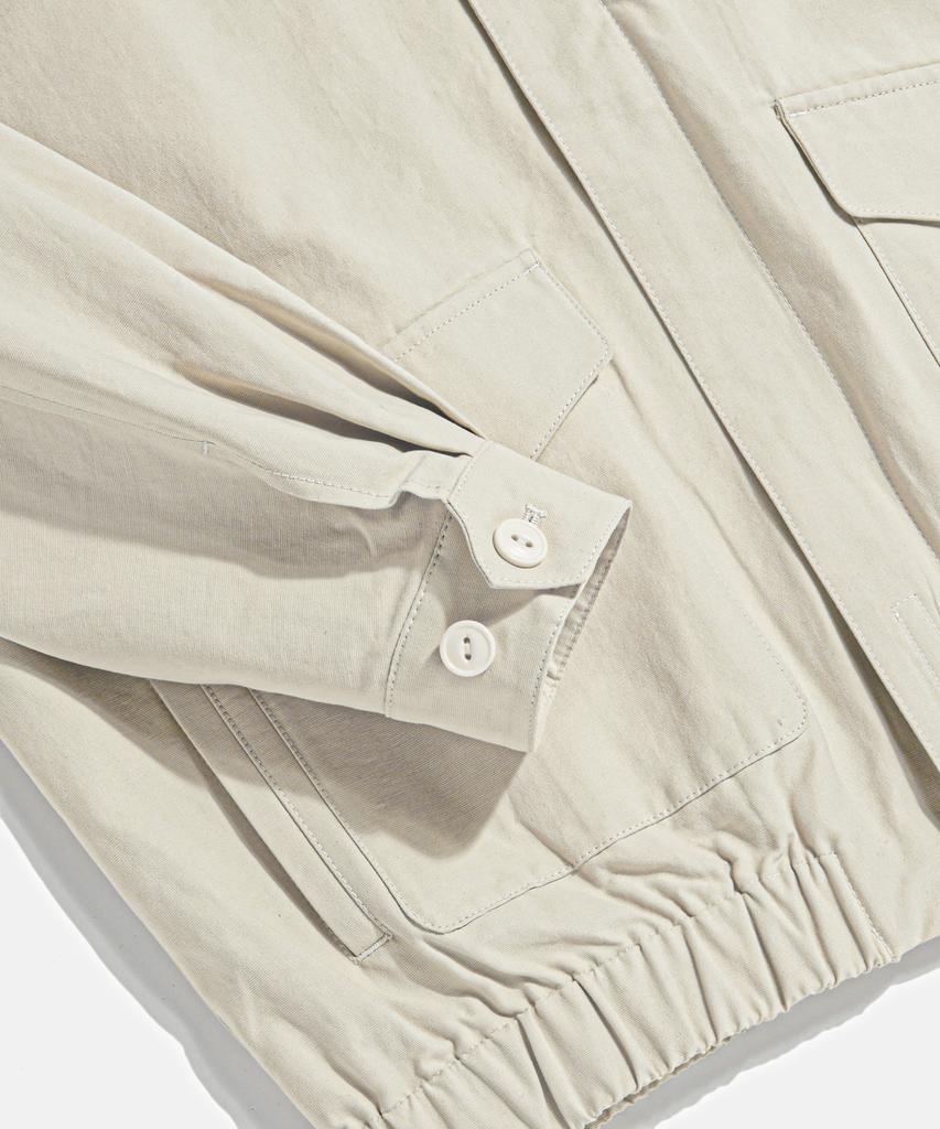 Espionage Flight Bomber Jacket Ecru