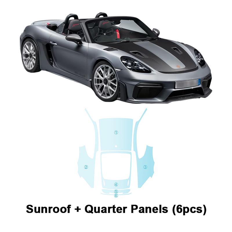 Porsche 718 Spyder/Cayman TPU Anti-scratch Brightening Film
