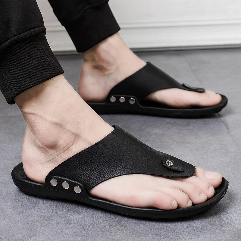 Summer men's cool men's beach shoes men's breathable men's flip-flops casual cool slippers trendy men's shoes