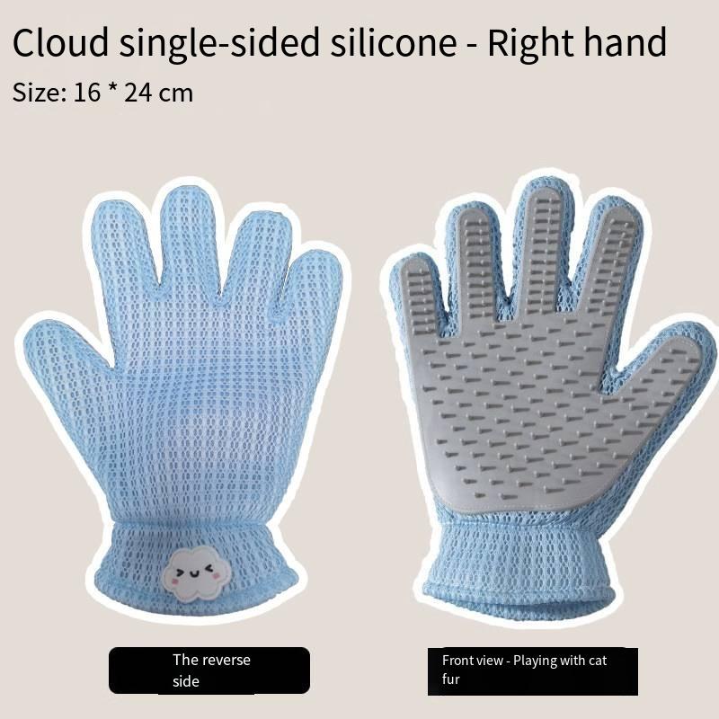 Silicone Pet Grooming Glove CatDog Hair Remover Brush Gentle MassageComb EfficientFloating Hair Removal Bathing Tool PetSupplies