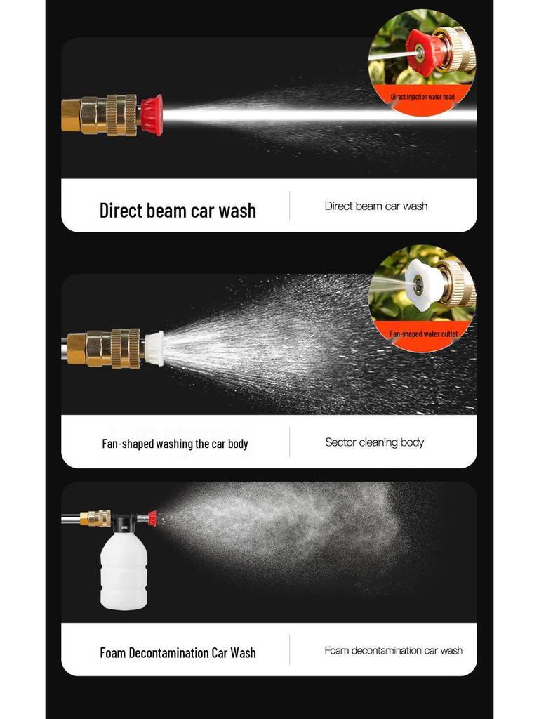 Portable High-Pressure Lithium Battery Water Gun for Car Wash & Garden Use
