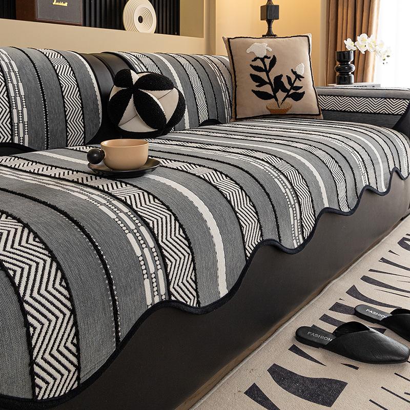 Premium Special-Shaped Sofa Cushion  New Four-Season Universal Leather Sofa Seat Cushion Non-Slip Fixed Cover Cover Cloth