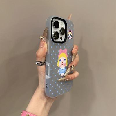Zwei in einem Jelly Weinendes Mädchen Geeignet für Apple 16 Promax Handyhülle Hautgefühl Iphone15 Schutzhülle 14