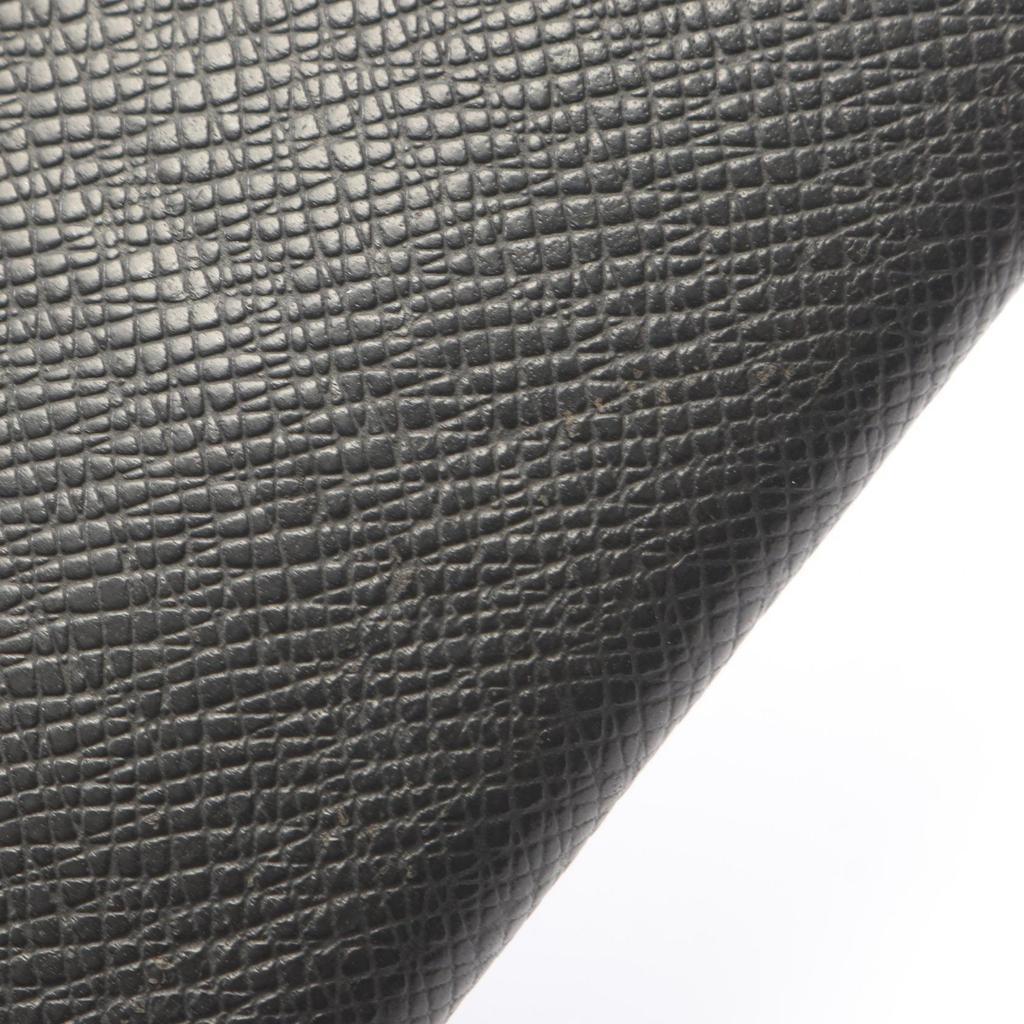 Used LOUIS VUITTON Porto Valeur Cartes Crdit Taiga Ardoise Bifoldpurse M30392 leather Black Used mens