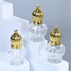 2pcs 15ml Roll On Glass Bottles Empty Perfume Bottles Leakproof Container with Crown Cap Travel Essential Oils Bottles