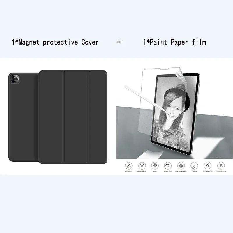 Magnetic Detachable Case for New iPad 11 10 12 Th Gen A16 " Pro M5 Mini Air 8 7 6 4 3 M4 M3 M2 11 13 Inch Paint Paper Film Funda
