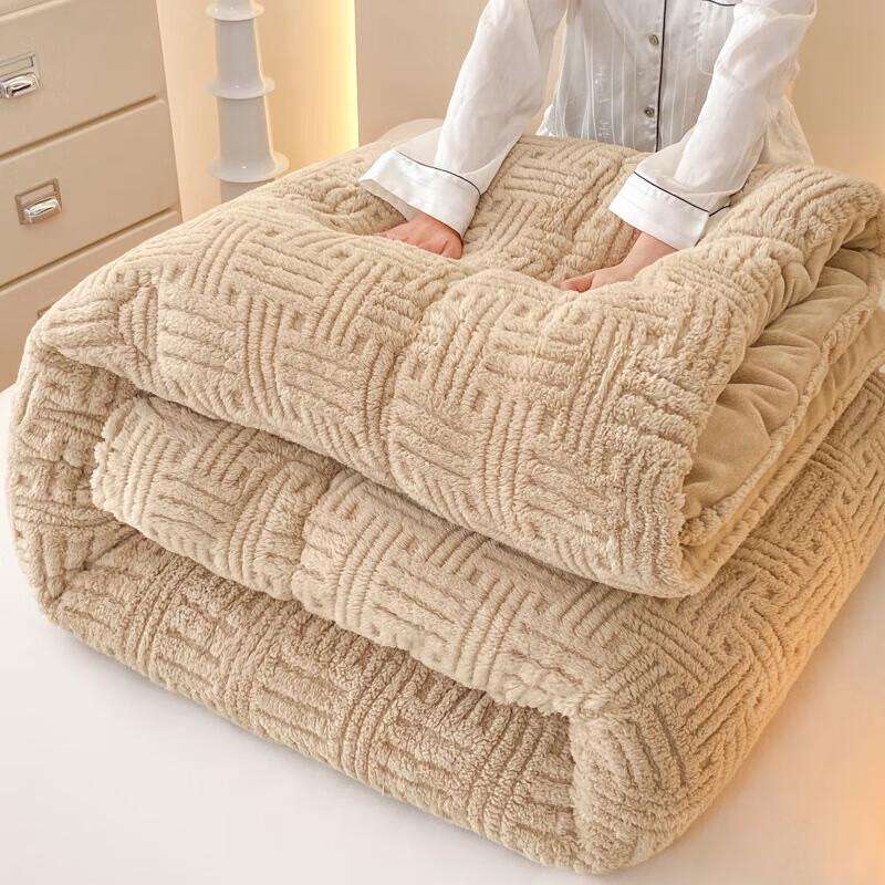 Muji Style Thickened Warm Milk Velvet Quilt