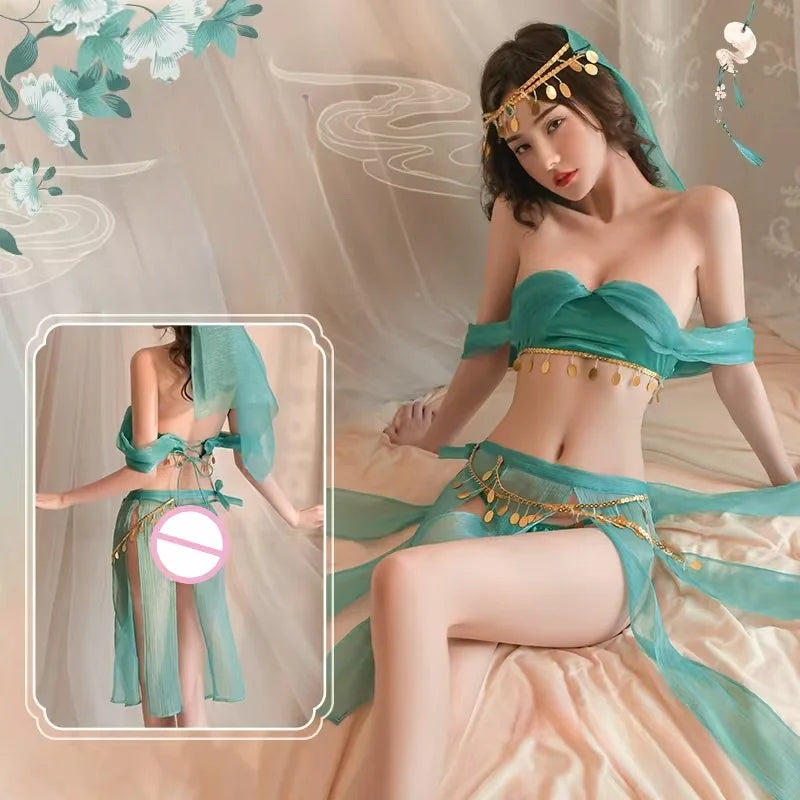 Dancing Girl Style Suit Lady Ancient  Lingerie Polyester Fiber Cosplay & Roleplay