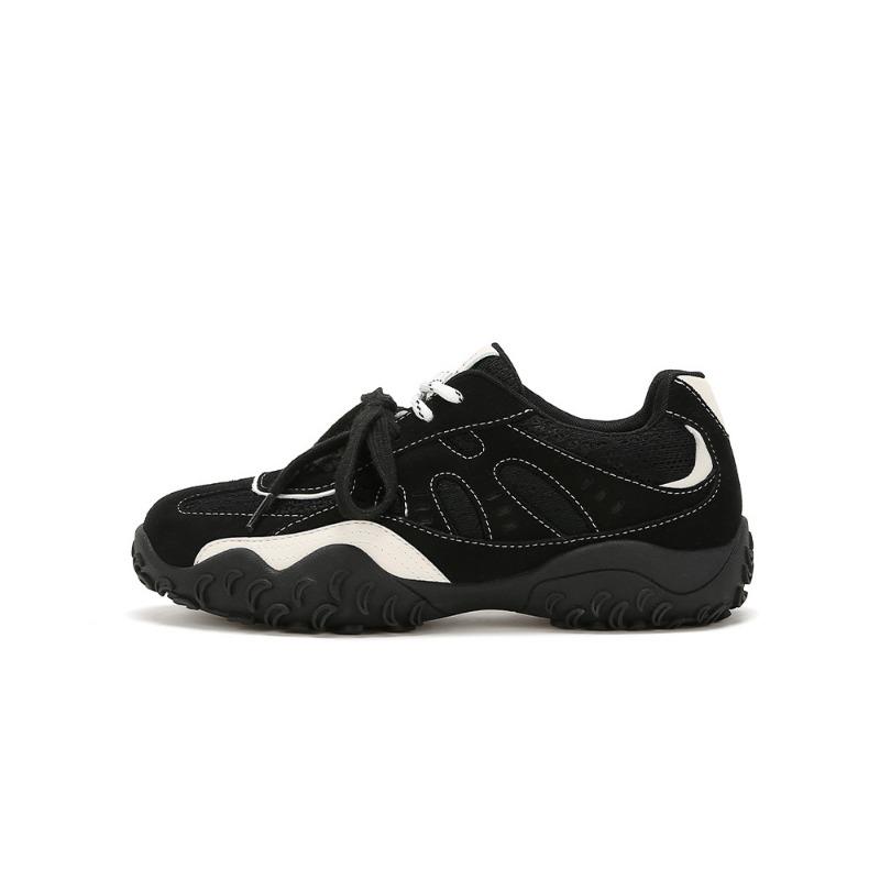 Cowhide Version Crescent Moon Ballet Inner Height Increase Casual Dad Shoes Bowling Girl