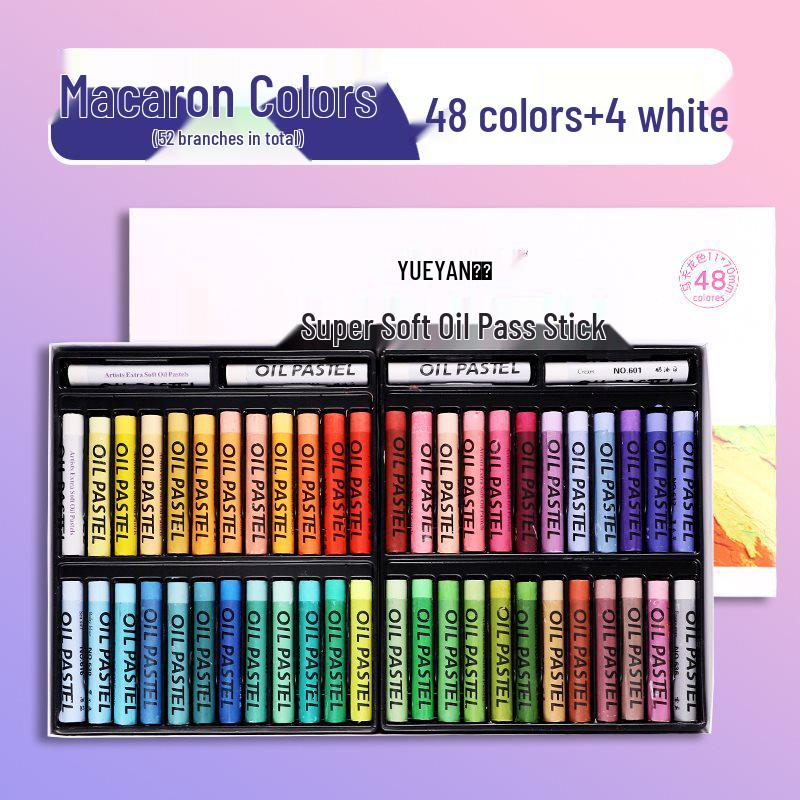 Super Soft Oil Pastel Set with Brush & Scraper Tools - Perfect Crayons for Kids' Birthday Gifts & DIY Projects