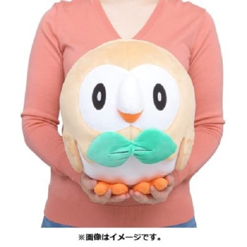 Pokémon Center Original Plyschleksak Livsstorlek Rowlet 30 x 29 x 27 cm (H x B x D)