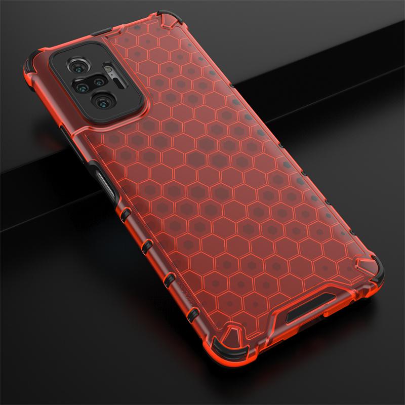 Shockproof Transparent Case For Redmi Note 10 Pro Honeycomb Armor Case For Redmi Note 10 Pro Case Cover For Redmi Note 10 Pro