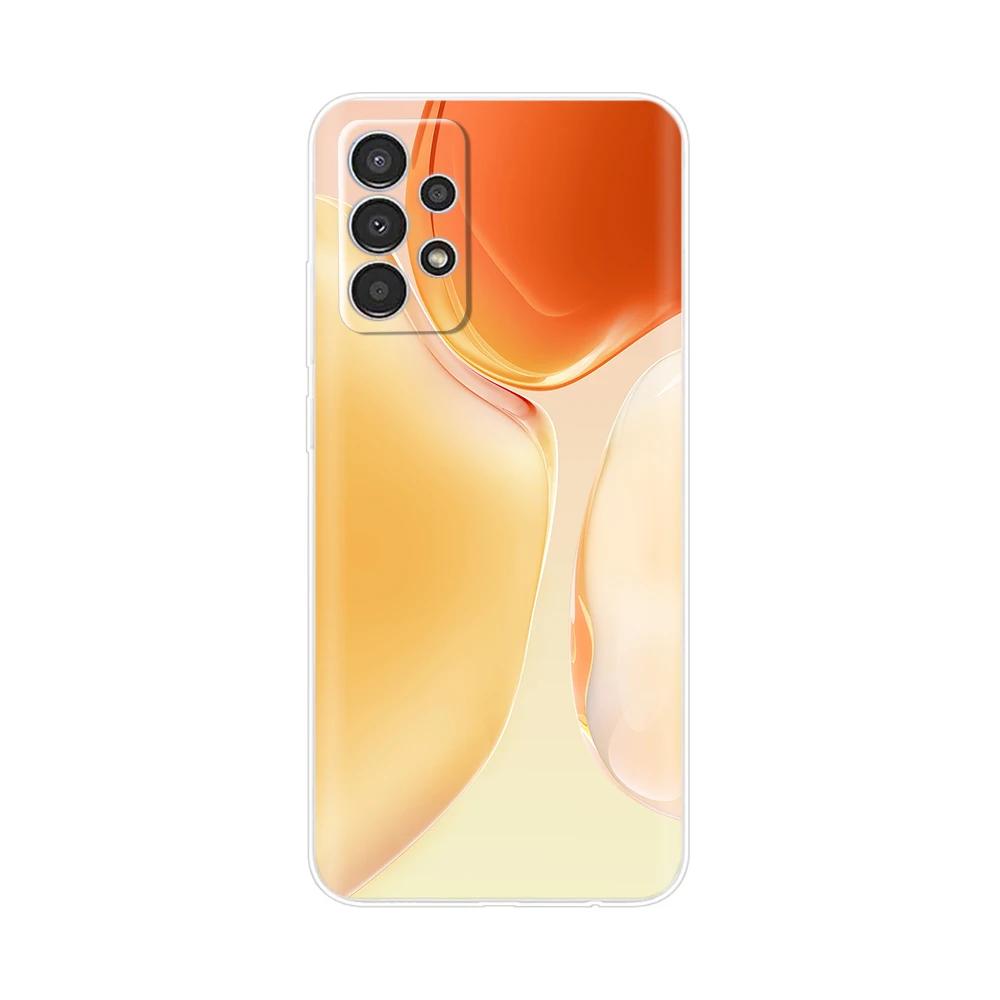 Phone Case For Samsung Galaxy A73 Case A23 A33 5G A53 Back Bumper Clear Marbel Soft Silicone Cover for Samsung A53 5G Para Cases